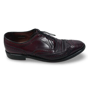 Allen Edmonds Cambridge Shell Cordovan Wingtip Shoes Men’s 10.5 A Reddish Brown